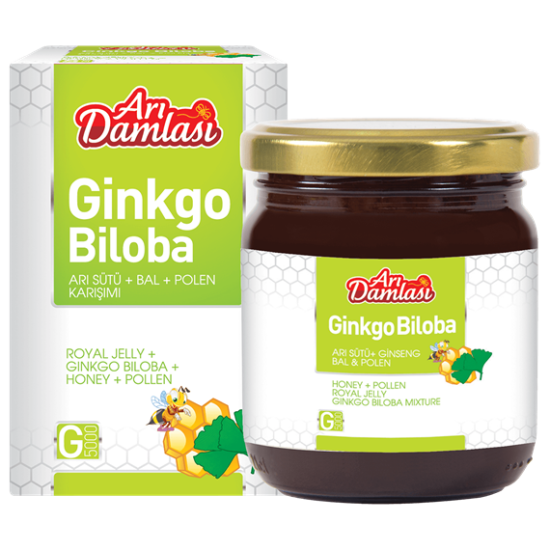 Ginkgo Biloba Ekstrakt & Bal & Polen & Arı Sütü Karışımı 230 gr